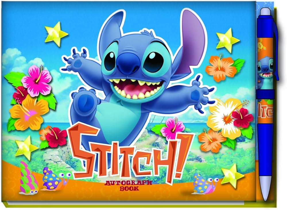 【10%】【41】海外★図書記録2種★青・ピンク Amazon.co.jp: Stitch デラックスサインブック ペン付き : おもちゃ